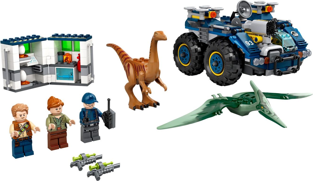 LEGO® Jurassic World Fuga del Gallimimus y el Pteranodon partes