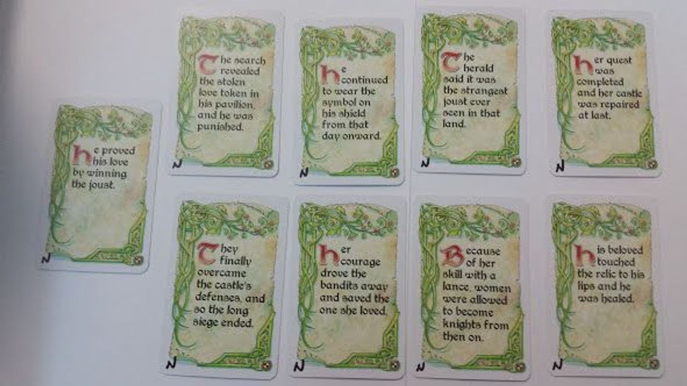 Once Upon a Time: Knightly Tales cards