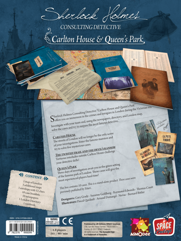 Sherlock Holmes Consulting Detective: Carlton House & Queen's Park components