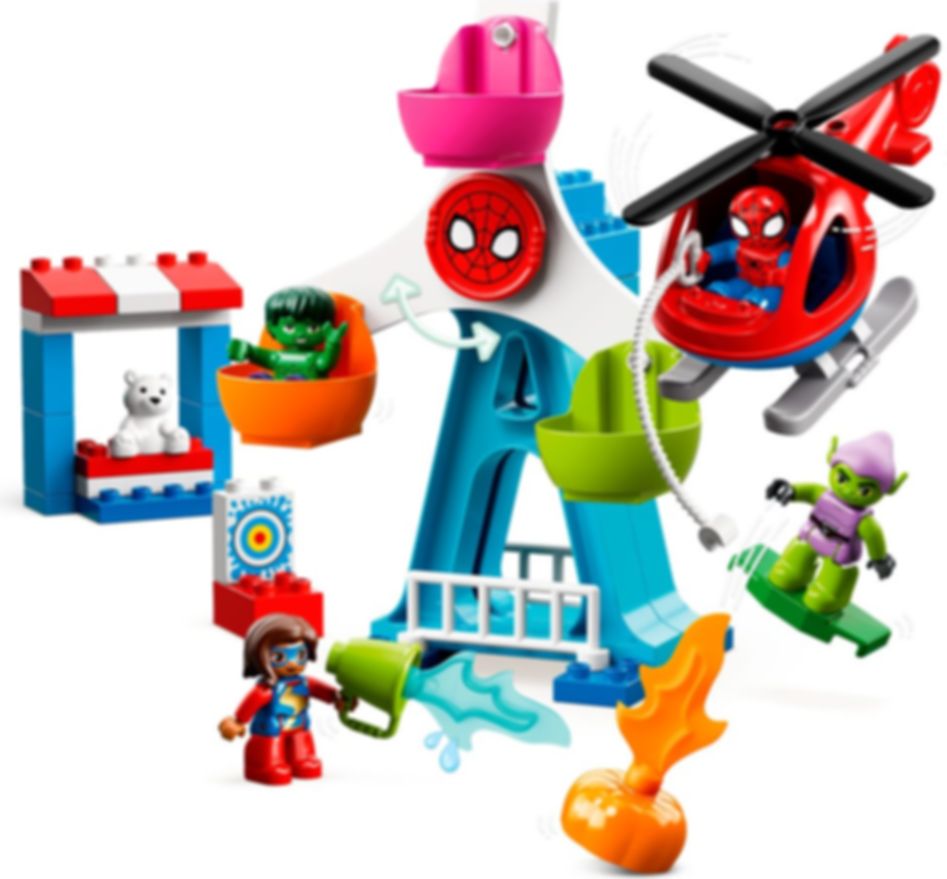 LEGO® DUPLO® Spider-Man y sus Amigos: Aventura en la Feria jugabilidad