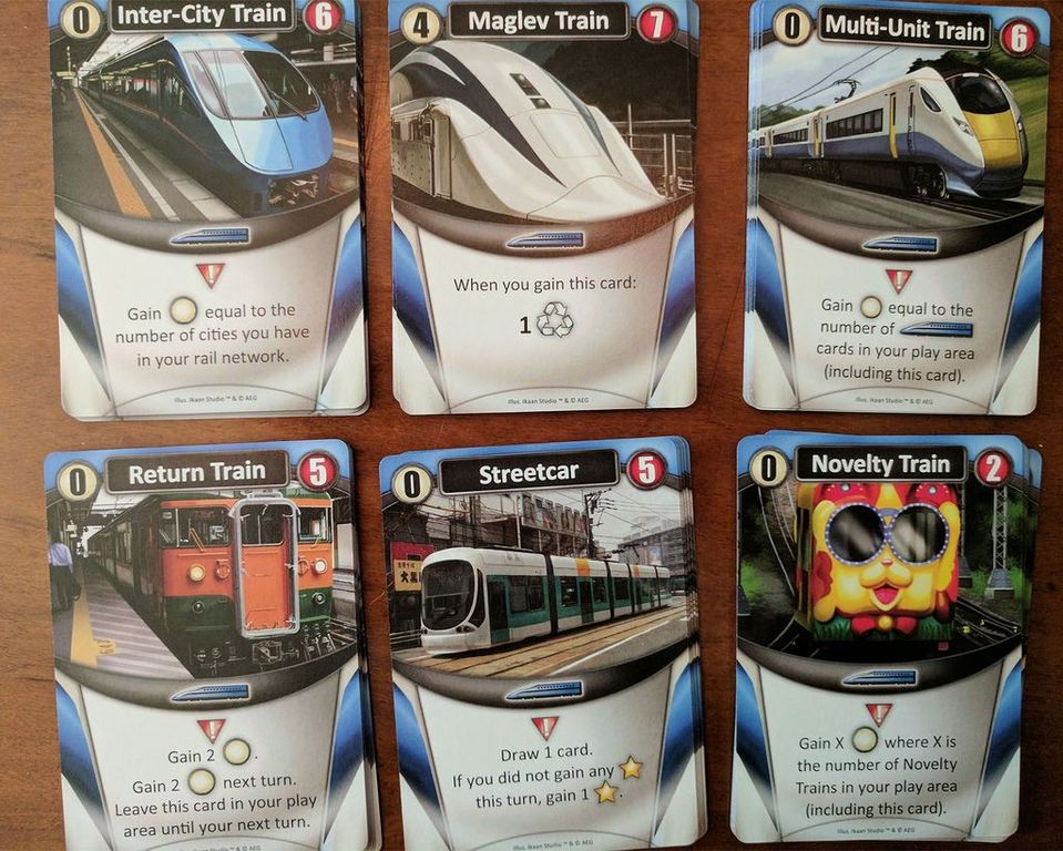 Trains: Coastal Tides cards