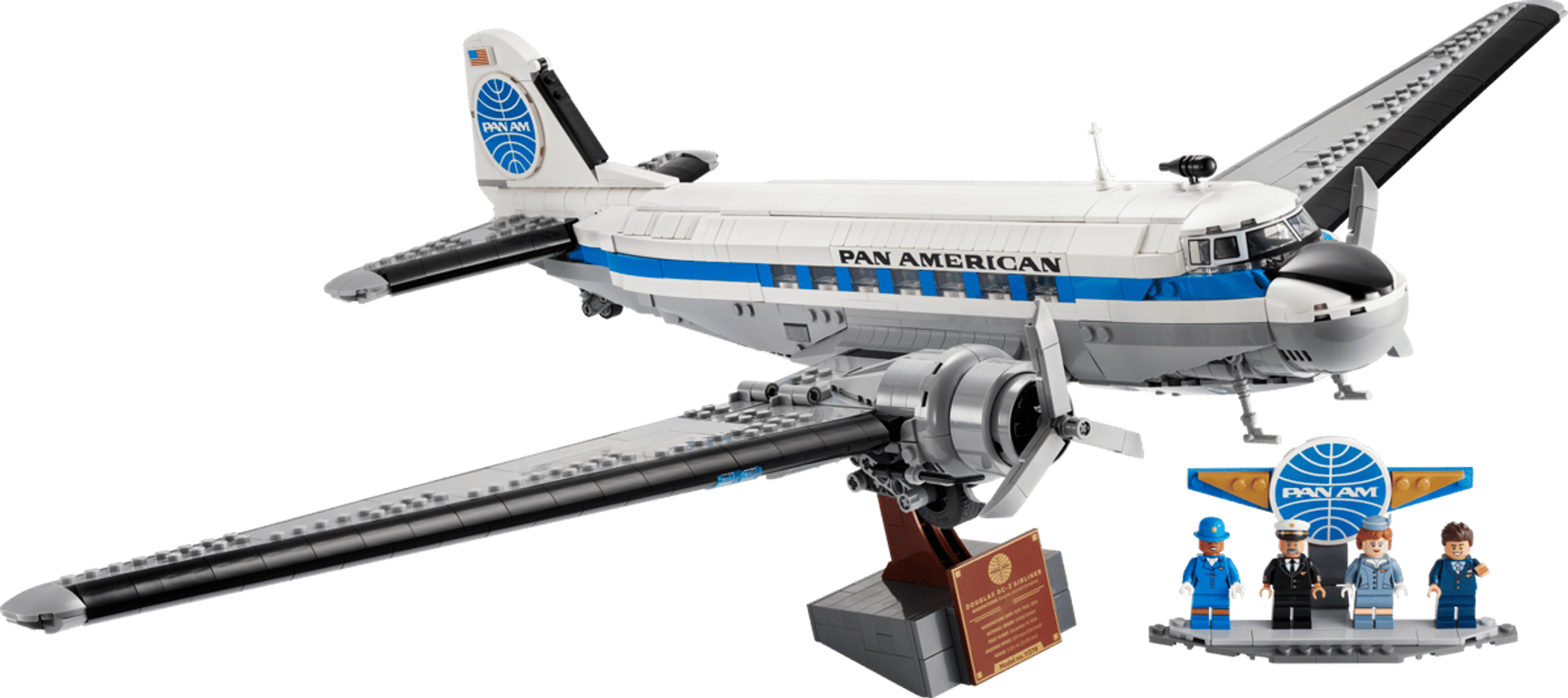 LEGO® Icons Douglas™ DC-3™ PAN AM® Airliner components