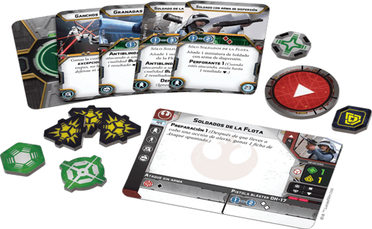 Star Wars: Legion - Fleet Troopers Unit Expansion componenten