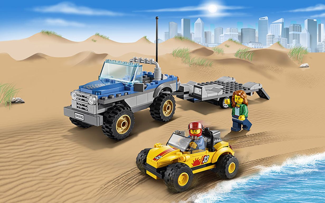 LEGO® City Dune Buggy Trailer gameplay