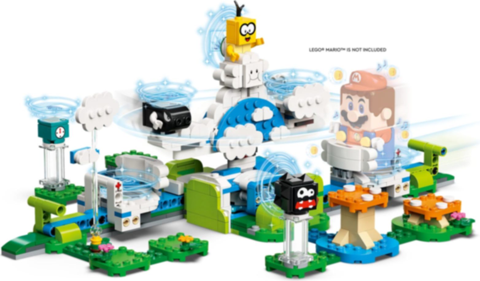 LEGO® Super Mario™ Uitbreidingsset: Lakitu's wolkenwereld speelwijze
