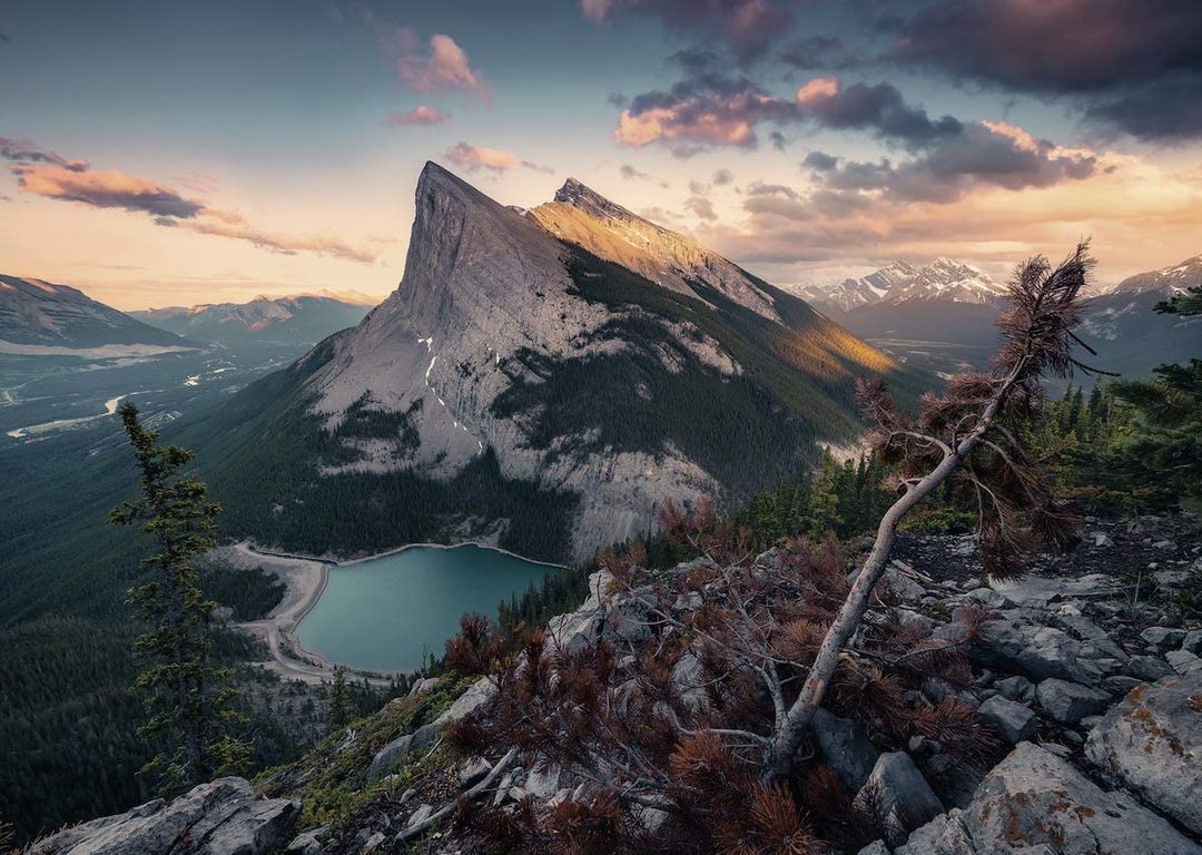 Evening in the Rocky Mountains