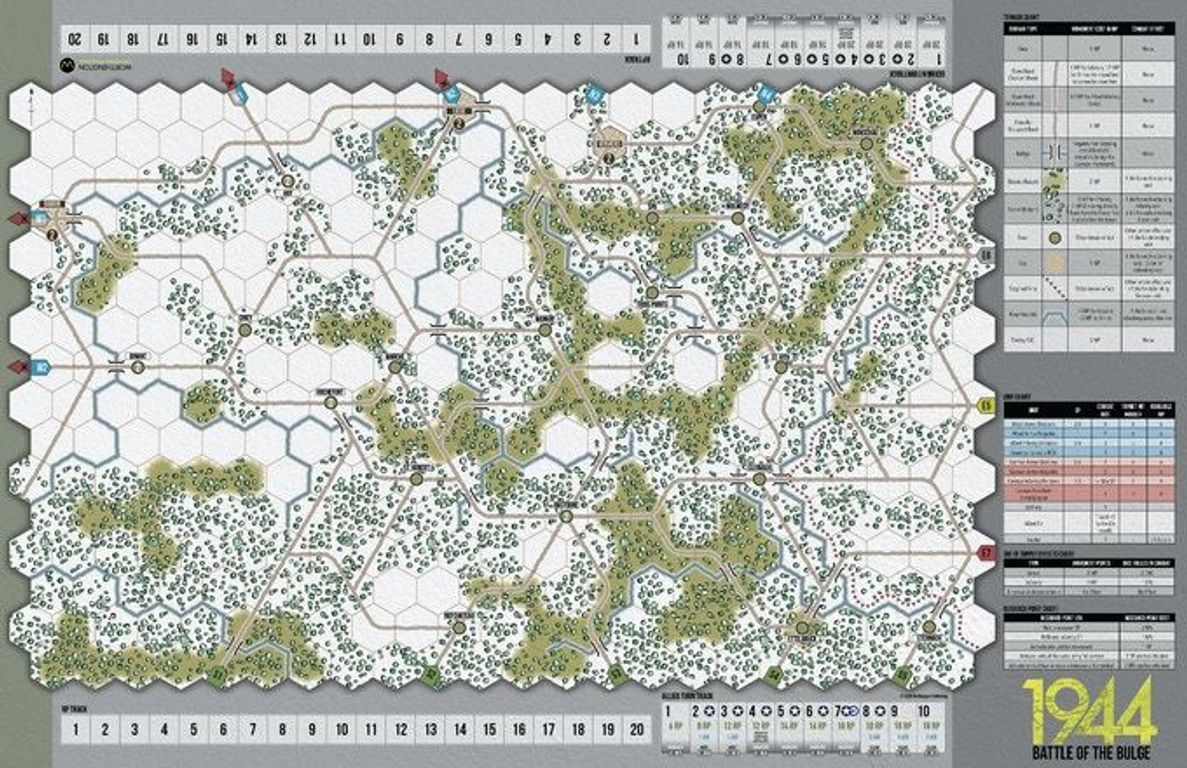 Battle of the Bulge 1944 game board