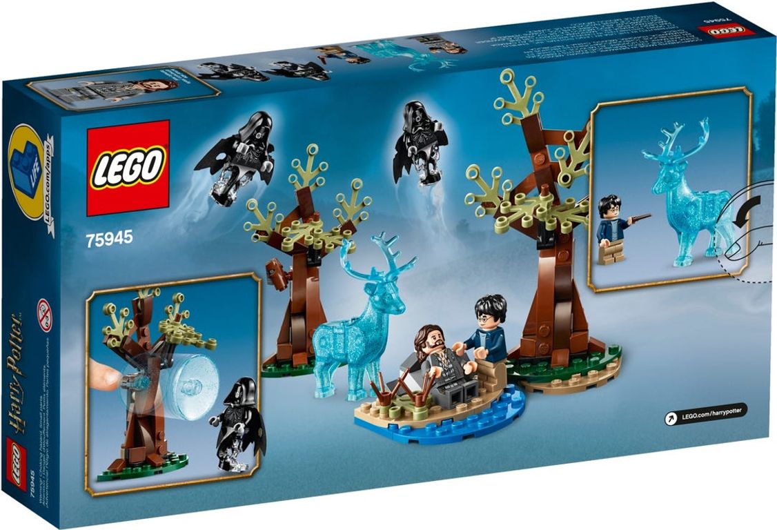 LEGO® Harry Potter™ Expecto Patronum parte posterior de la caja