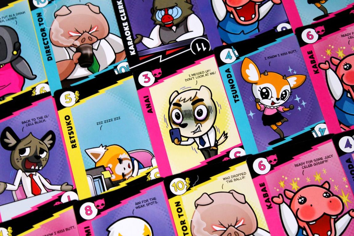 Aggretsuko: Work/Rage Balance cards