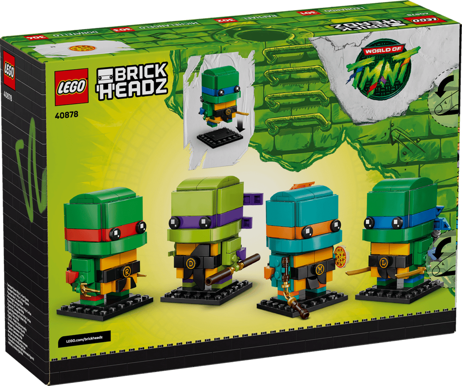LEGO® BrickHeadz™ Figurines des Tortues Ninja dos de la boîte