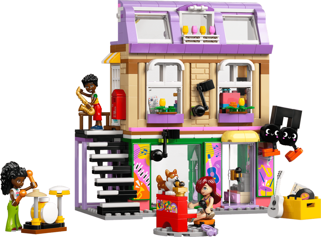 LEGO® Friends Music Store & Apartment components