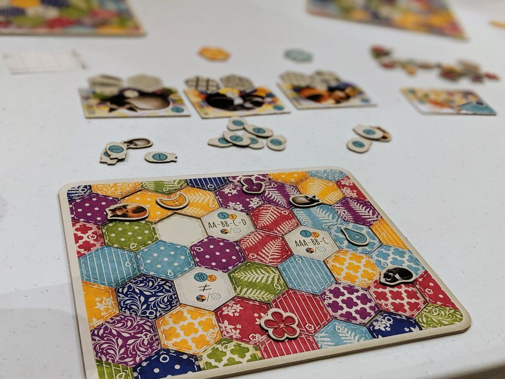 Buy Calico Board Game, Award Winning Strategy Game, Sew Your Quilt to Score  Points, Family Fun, Easy to Learn, Solo Play, Ages 8+, 1-4 Players, 30-45  Min, Flatout Games, Alderac Entertainment Group (