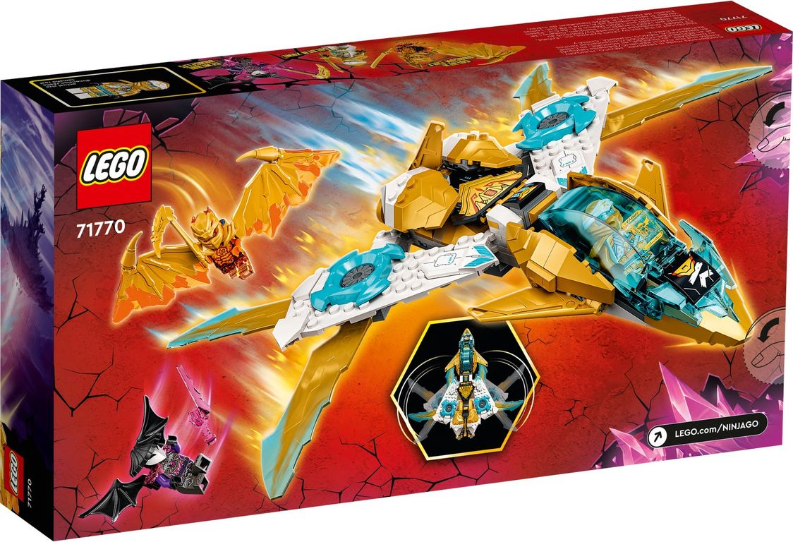 LEGO® Ninjago Zane's Golden Dragon Jet back of the box