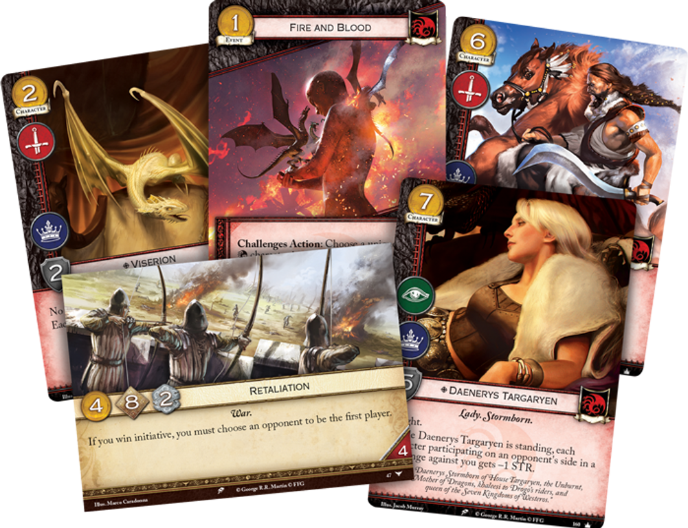 A Game of Thrones: The Card Game (Second Edition) – House Targaryen Intro Deck karten