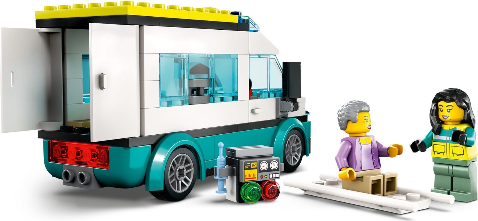 LEGO® City Hoofdkwartier van hulpdienstvoertuigen minifiguren