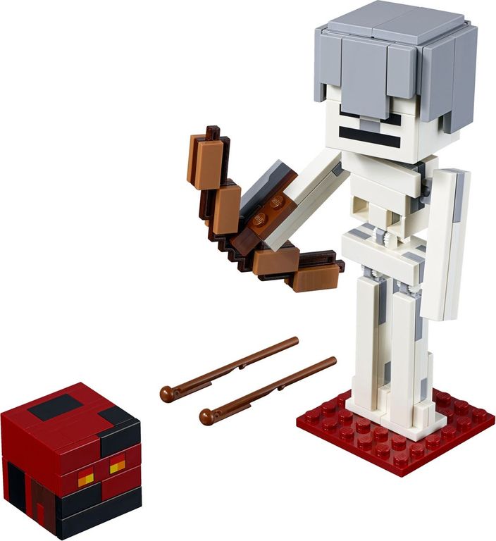 LEGO® Minecraft BigFig Skelett mit Magmawürfel komponenten