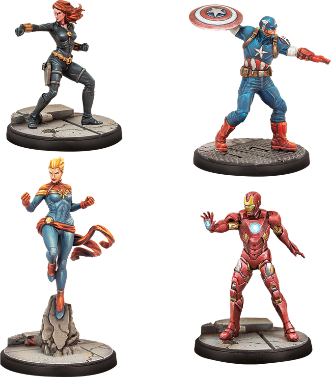 Marvel: Crisis Protocol – Avengers Affiliation Pack miniaturen