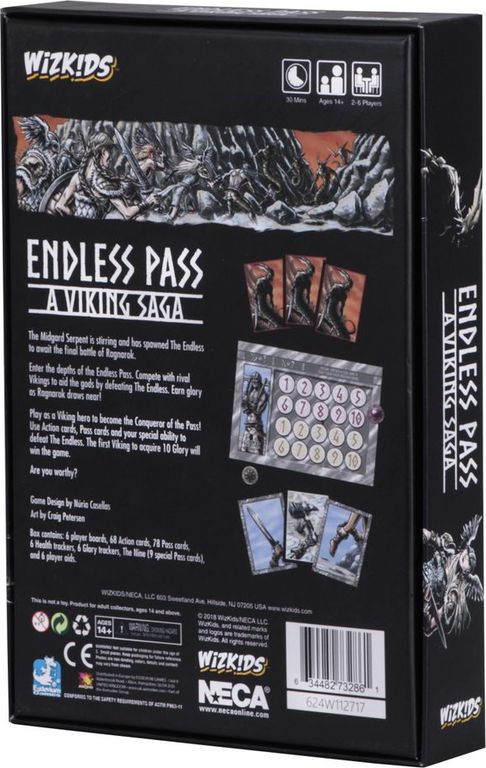 Endless Pass: A Viking Saga parte posterior de la caja