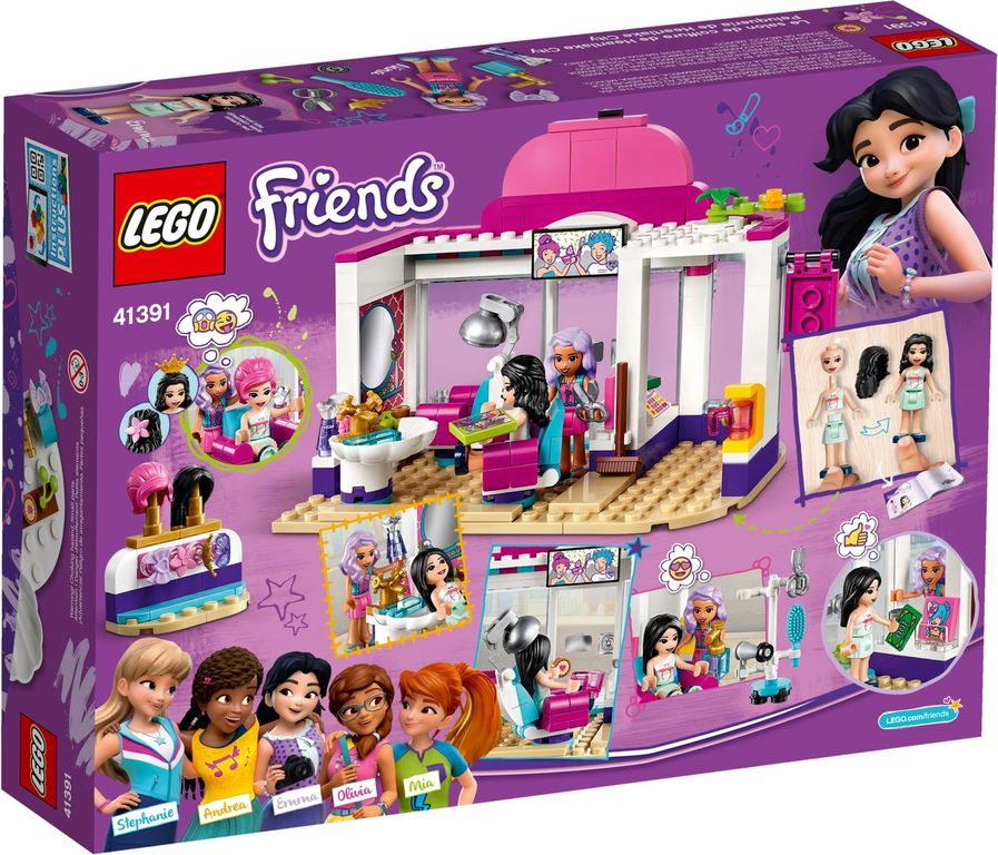 LEGO® Friends Le salon de coiffure de Heartlake City dos de la boîte