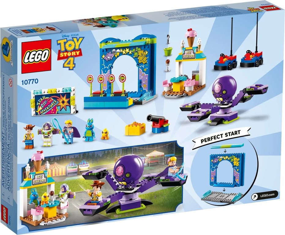 LEGO® Toy Story Buzz y Woody: Locos por la Feria parte posterior de la caja