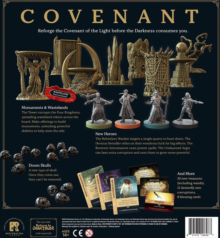 Return to Dark Tower: Covenant dos de la boîte