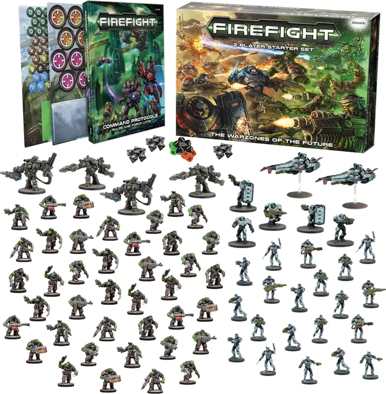 Firefight: Battle of Cabot III 2-Player Starter Set composants