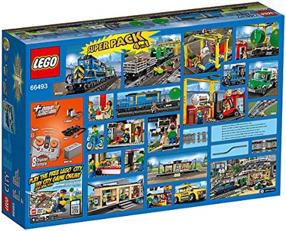 LEGO® City Trains Super Pack 4-in-1 back of the box