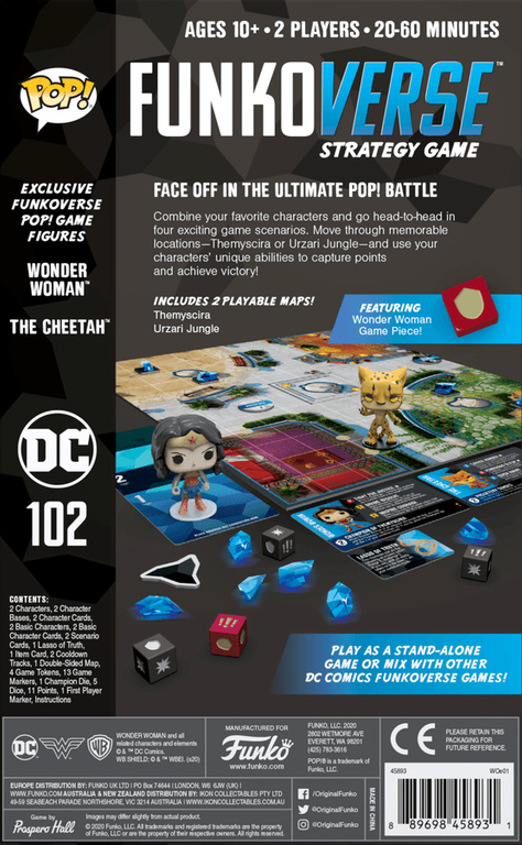 Funkoverse Strategy Game: DC Comics 102 – Wonder Woman & Cheetah torna a scatola