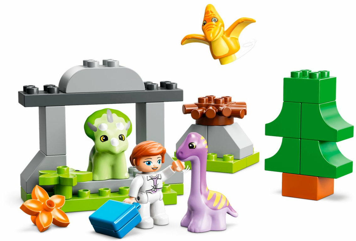 LEGO® DUPLO® Dinosaur Nursery components