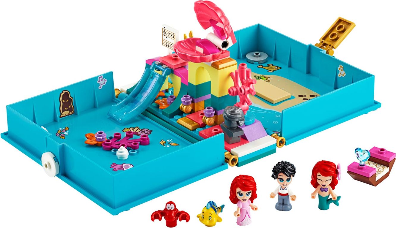 LEGO® Disney Les aventures d'Ariel dans un livre de contes composants