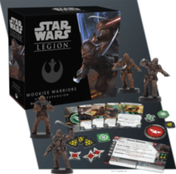 Star Wars: Legion – Guerriers Wookiees Extension d'Unité composants