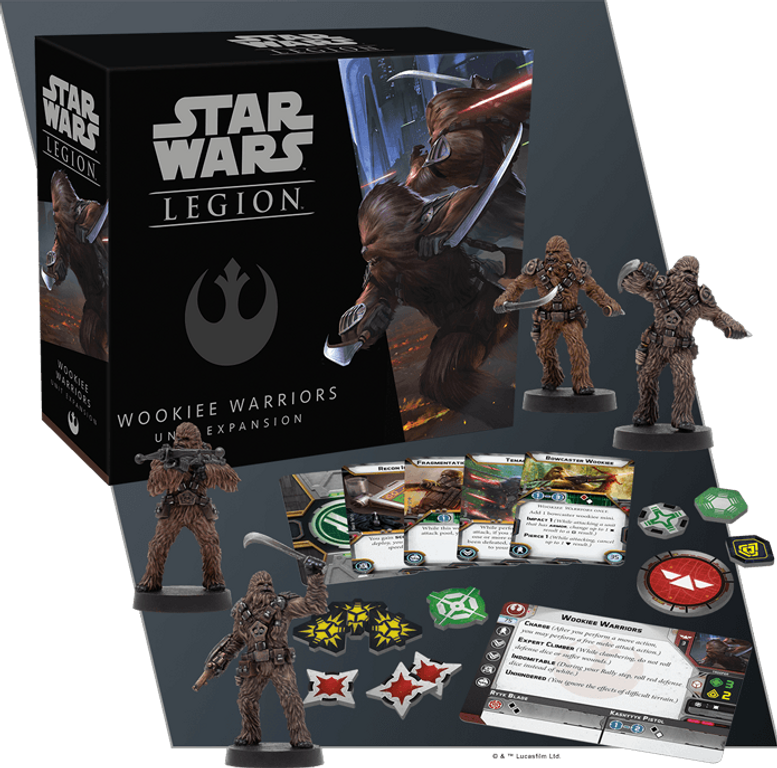 Star Wars: Legion – Wookiee Warriors Unit Expansion components