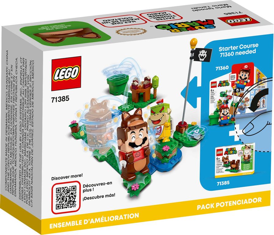 LEGO® Super Mario™ Tanuki-Mario Anzug rückseite der box