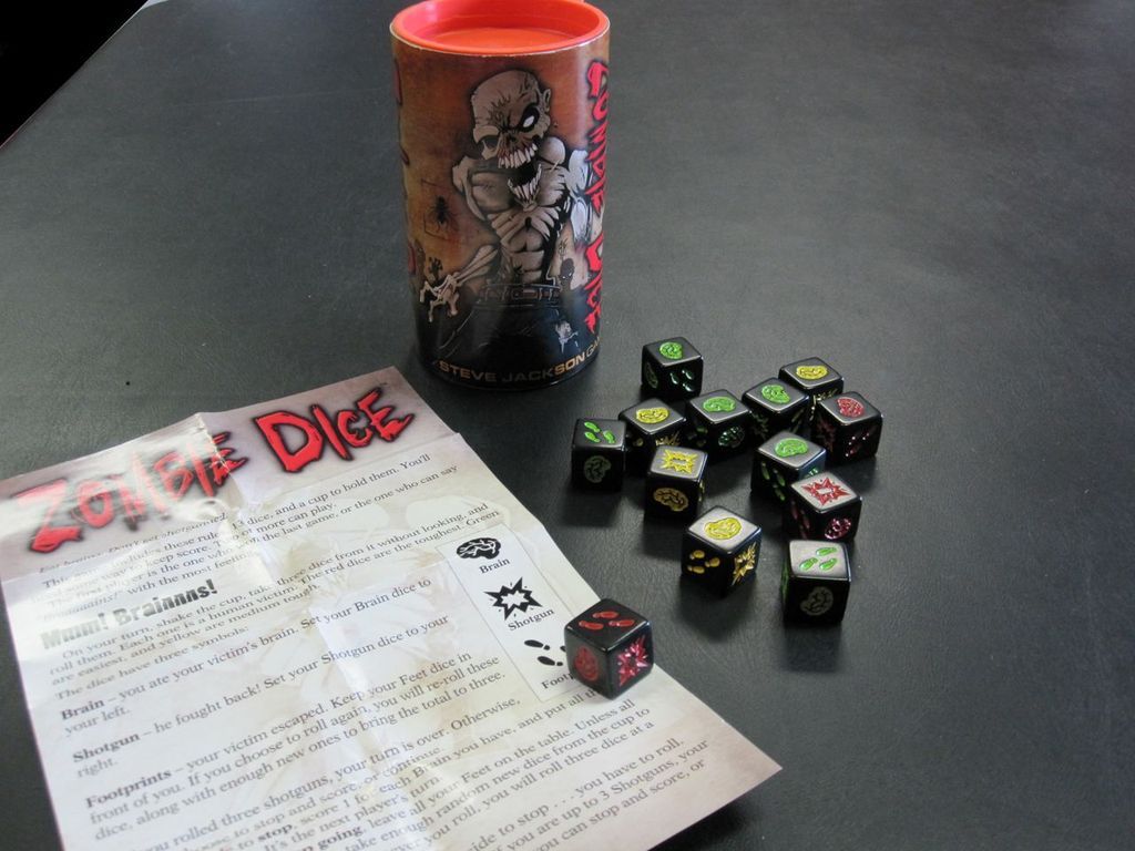 Zombie Dice componenten