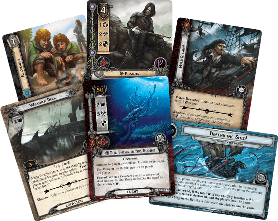 The Lord of the Rings: The Card Game - The Thing in the Depths kaarten