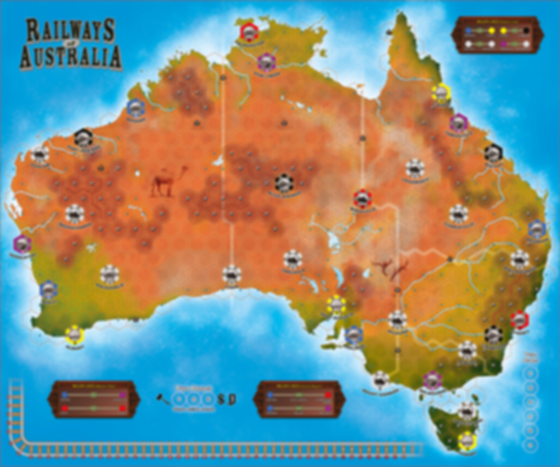 Railways of Australia game board