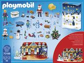 Playmobil® Christmas Adventskalender Speelgoedwinkel back of the box