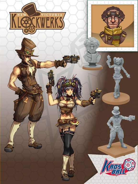 Kaosball: Team - New Victoria Klockwerks miniaturen