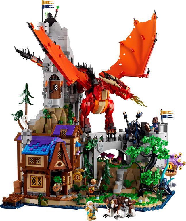 LEGO® Ideas Dungeons & Dragons: Red Dragon's Tale components
