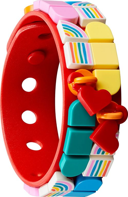 LEGO® DOTS Pulsera con Amuletos Arcoíris partes