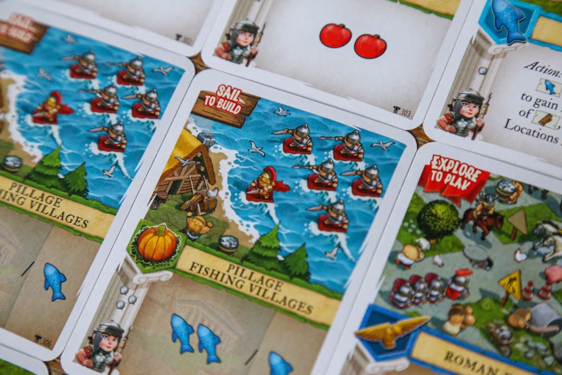Imperial Settlers: Empires of the North - Roman Banners Pillage Fishing Villages card