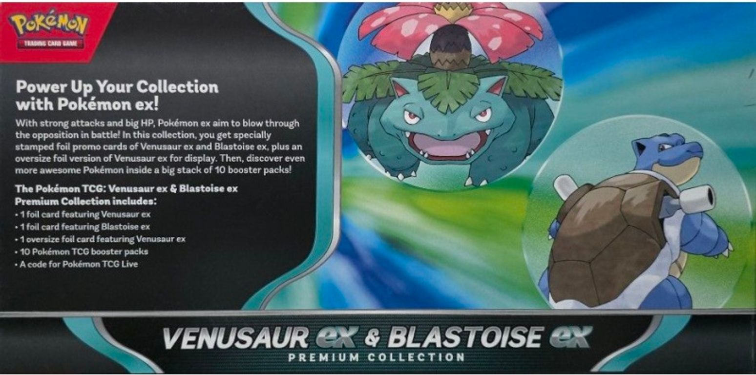 Pokémon TCG: Venusaur ex & Blastoise ex Premium Collection torna a scatola