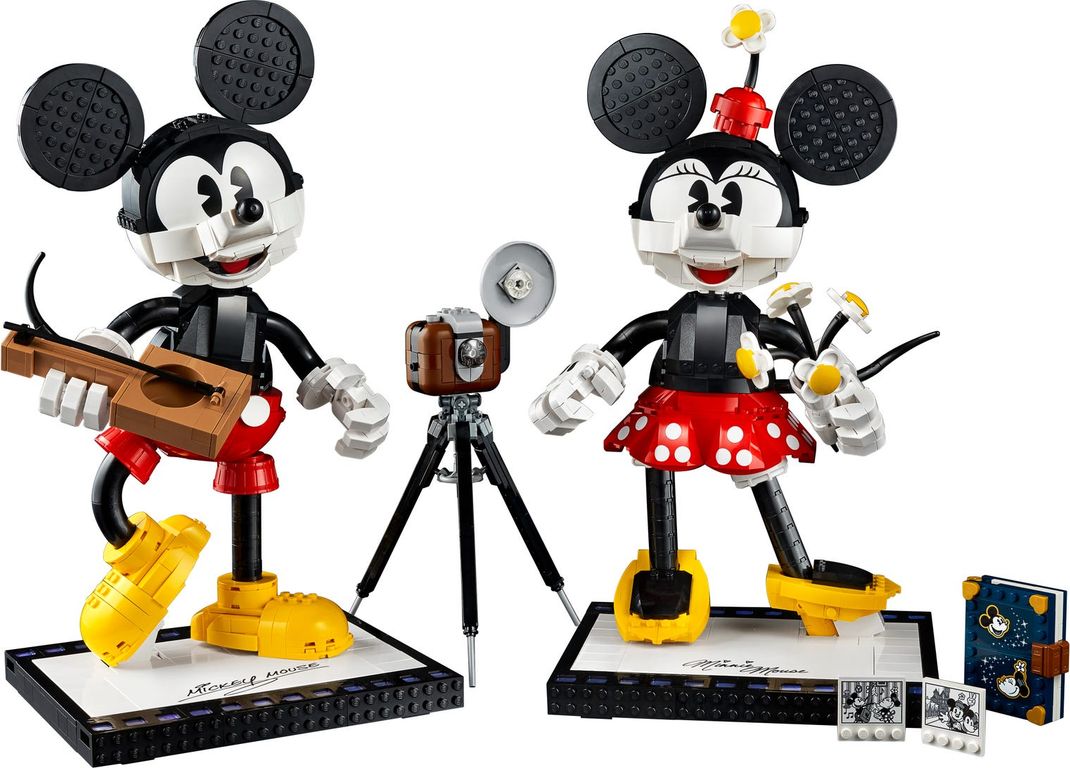 LEGO® Disney Mickey Mouse & Minnie Mouse Buildable Characters components