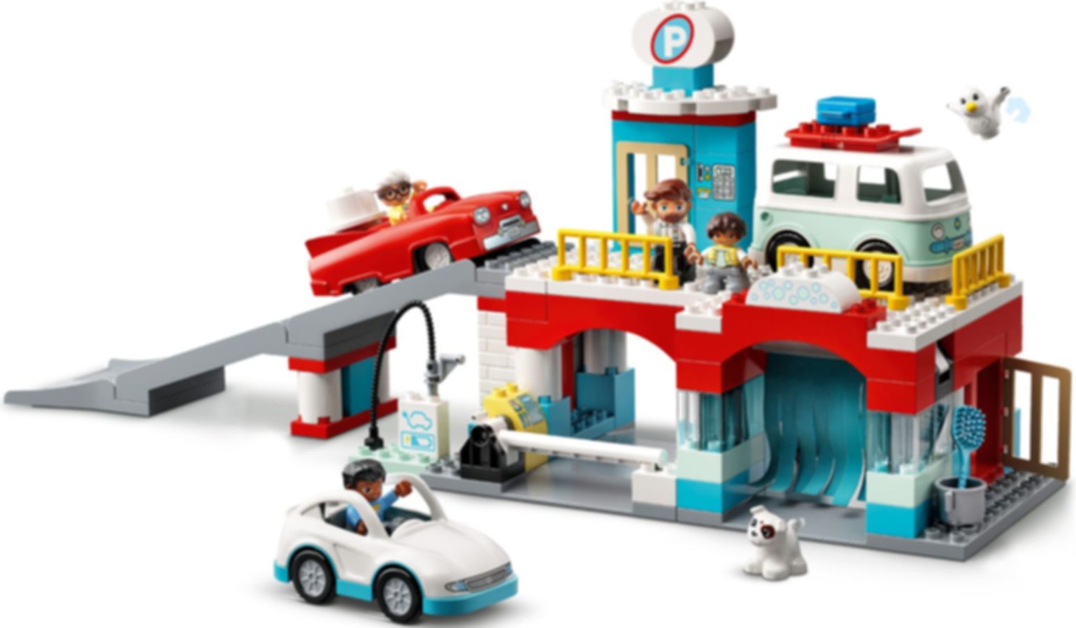 LEGO® DUPLO® Parkhaus mit Autowaschanlage spielablauf