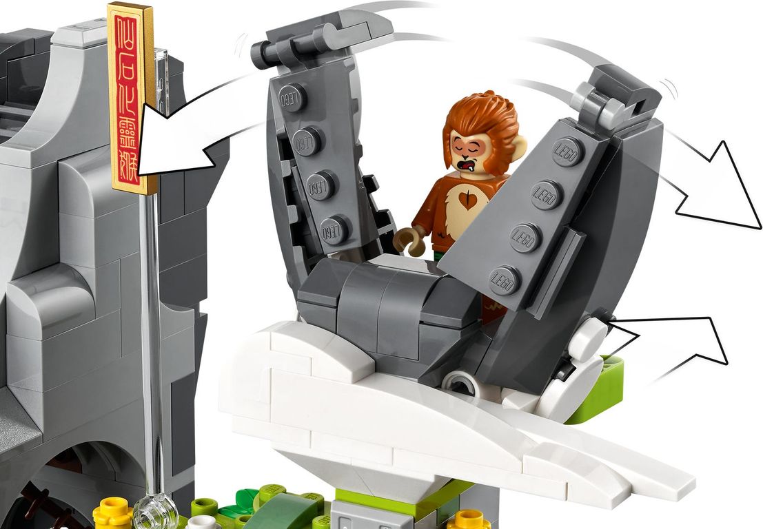 LEGO® Monkie Kid La Montagne de fruits et de fleurs légendaire composants