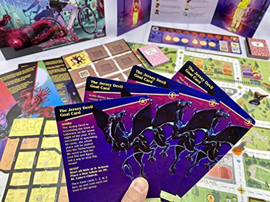 The Snallygaster Situation: Kids on Bikes Board Game cards