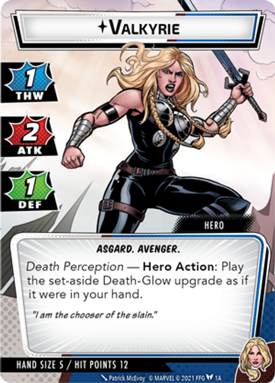 Marvel Champions: The Card Game – Valkyrie Hero Pack kaart