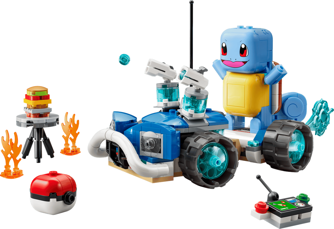 LEGO® Pokémon™ SMART Play™: Trainer's Buggy Adventure with Squirtle components