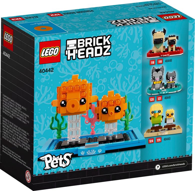 LEGO® BrickHeadz™ Goldfish back of the box