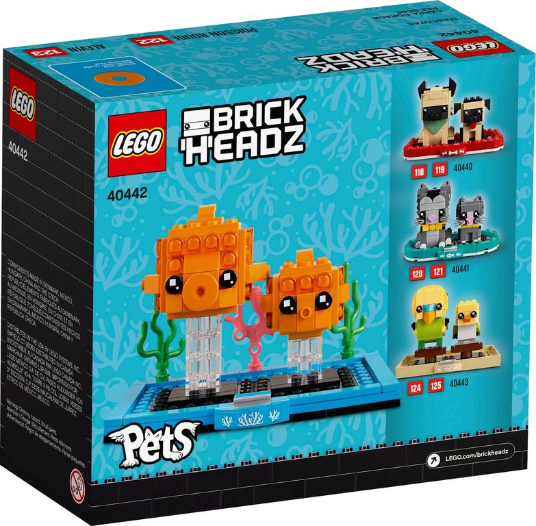 LEGO® BrickHeadz™ Goldfisch rückseite der box